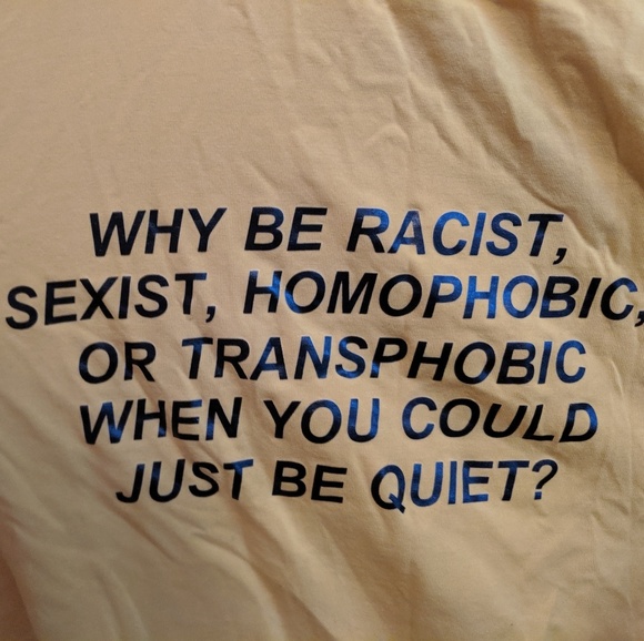 Why Be Racist.... T-Shirt - Picture 3 of 3